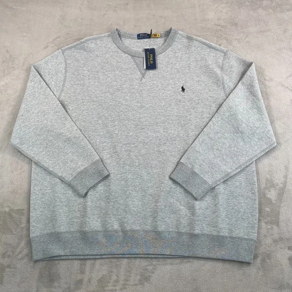 Polo Ralph Lauren The RL Fleece Sweatshirt Men 3XB Big Heather Grey Pony NWT